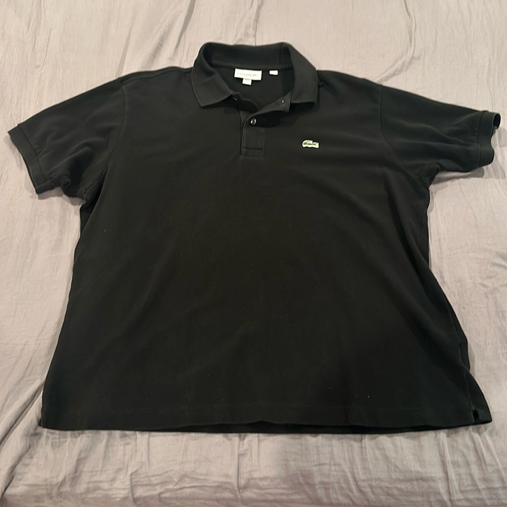 Lacoste polo men black size 7 XXL